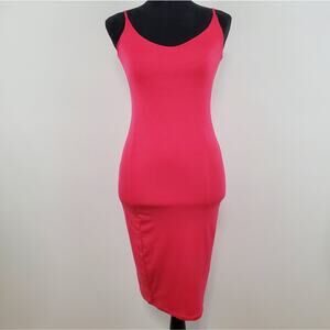 Velvet Torch Pink Bodycon Spaghetti Strap Dress